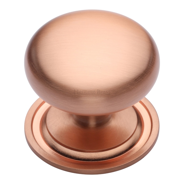 C2240 48-SRG • 48 x 48 x 42mm • Satin Rose Gold • Heritage Brass Mushroom Cabinet Knob